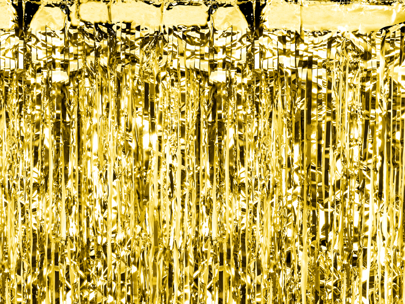 Foliegardin – guld – 2.5 m