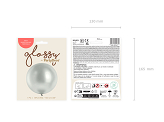 Glossy Balloon 100cm, silver