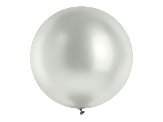 Glossy Balloon 100cm, silver
