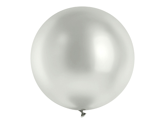 Glossy Balloon 100cm, silver