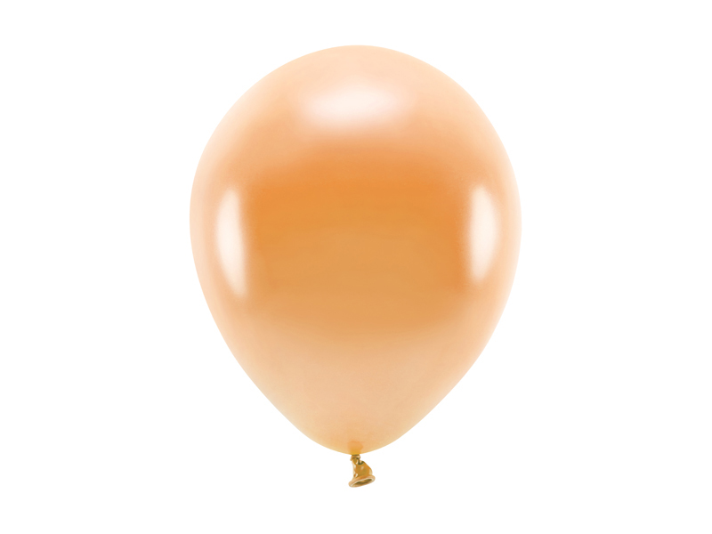 Latexballong ECO – metallisk – orange – 26 cm – 10-pack