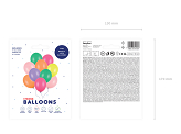 Ballons 30 cm, Mélange Pastel (1 pqt. / 10 pc.)