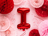 Foil Balloon Letter ''I'', 35cm, red