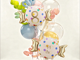 Foil balloon Candy Happy Birthday, 61x37 cm, mix