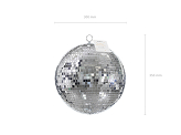 Boule à facettes disco, argent, 30 cm