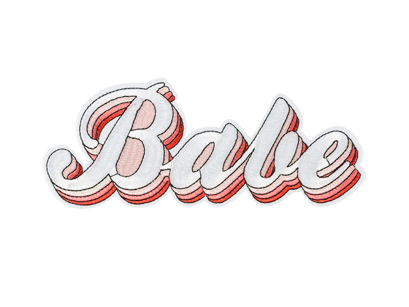Tygmärke – Babe – mix – 20x8 cm