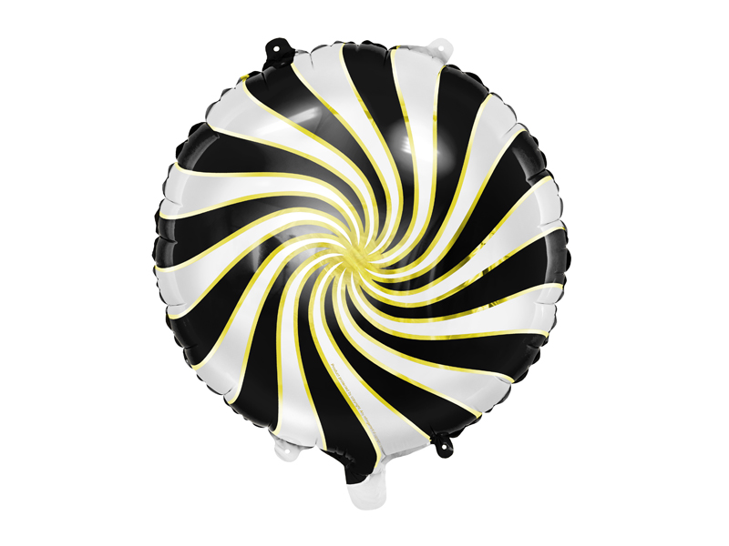 Folieballong – svart – 35 cm