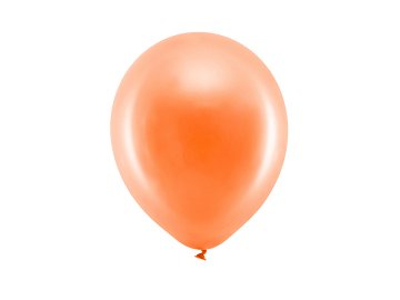 Ballons Rainbow 23 cm, métallisés, orange (1 pqt. / 10 pc.)
