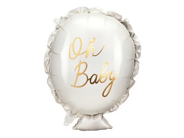 Foil balloon Oh baby, 53x69 cm, mix
