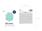 Strong Balloons 27cm, Metallic Mint Green (1 pkt / 10 pc.)