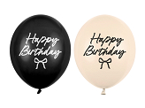 Ballons Strong Happy Birthday Nœuds, 30 cm, assortiment (1 pqt. / 50 pc.)
