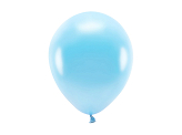 Ballons Eco 26 cm, métallisés, bleu clair (1 pqt. / 10 pc.)