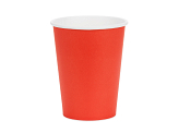 Paper Cups, red, 250ml (1 pkt / 6 pc.)