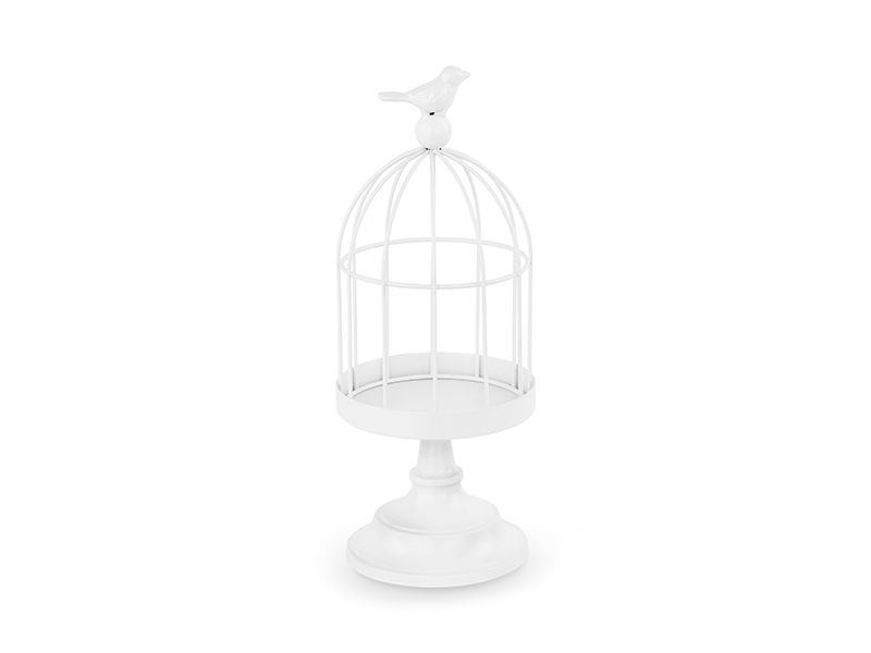 Decorative bird cage, 27.5 cm, white Designer decorations and ideas