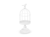 Cage décorative (Cage à oiseaux décorative), 27.5 cm, blanche