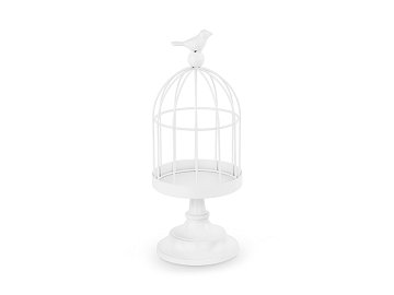 Decorative bird cage, 27.5 cm, white