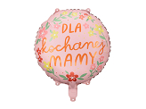 Foil Balloon ''Dla kochanej mamy'', 45 cm, mix