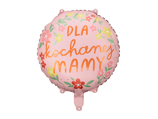 Foil Balloon ''Dla kochanej mamy'', 45 cm, mix
