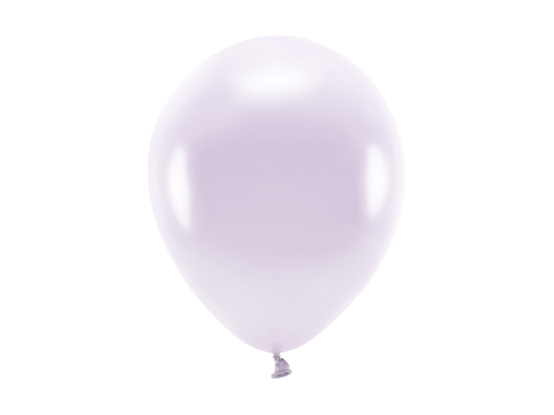 Latexballong ECO – metallisk – lila – 26 cm – 10-pack