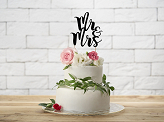 Cake topper Mr&Mrs, 25.5cm