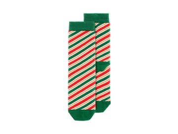 Chaussettes de Noël à rayures, mélange, 31-34