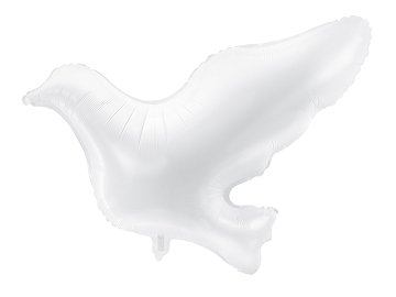 Balon foliowy Gołąb, biały, 77x66cm