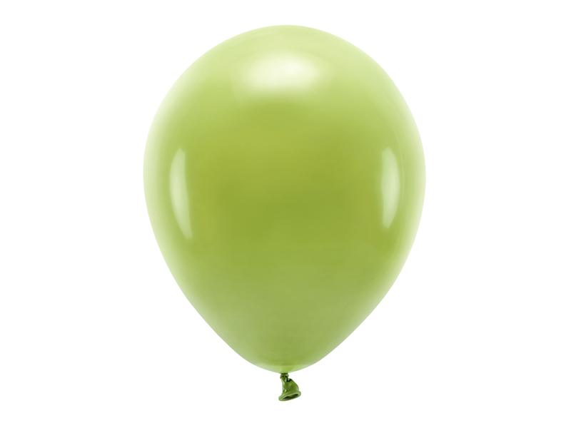 Latexballong ECO – pastell – olivgrön – 30 cm – 10-pack