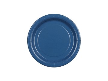 Talerzyki papierowe, granatowy, 18cm (1 op. / 6 szt.)