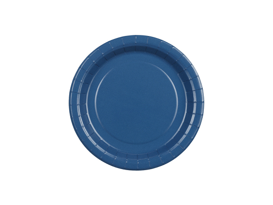 Talerzyki papierowe, granatowy, 18cm (1 op. / 6 szt.)