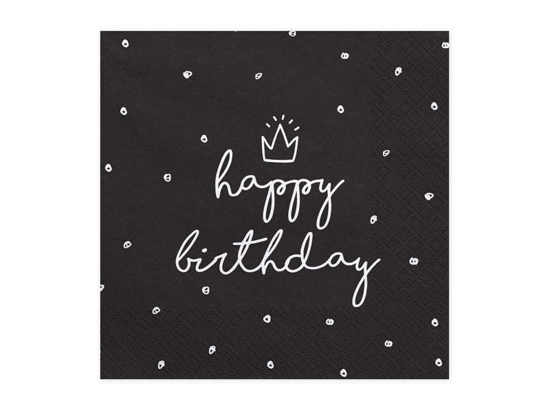 Servetter – Happy Birthday – 20-pack