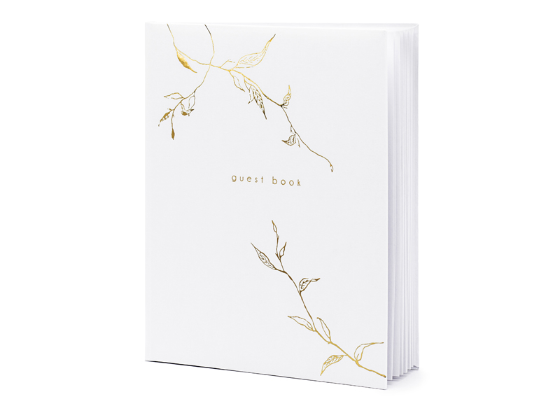 Gästbok – Minimalistisk – vit – 22 sidor