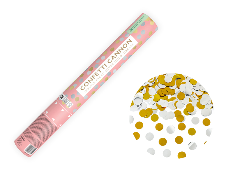 Konfettikanon – cirklar – 40 cm