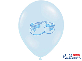 Ballons 30cm, Schühchen, Pastel Baby Blue (1 VPE / 50 Stk.)