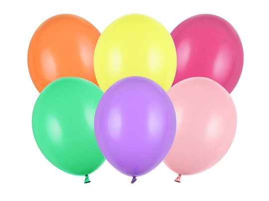Ballons Strong 30cm, Pastel mix (1 pqt. / 100 pc.)