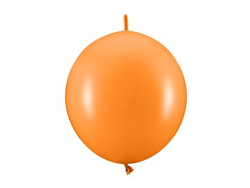 Linking balloons, 28 cm, Pastel Mandarin Orange (1 pkt / 20 pc.)