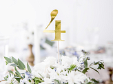 Table numbers, gold, 25.5-26.5cm (1 pkt / 11 pc.)