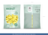 Ballons Eco 30 cm, métallisés, jaune vif (1 pqt. / 100 pc.)