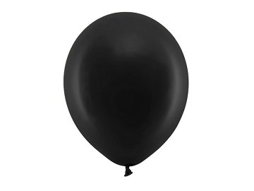 Ballons Rainbow 30cm, pastell, schwarz (1 VPE / 100 Stk.)
