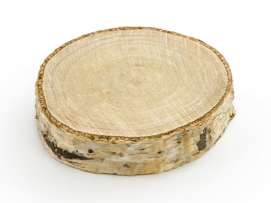 Marque-place de table en bois, diamètre 4,5-6,5cm (1 pqt. / 20 pc.)