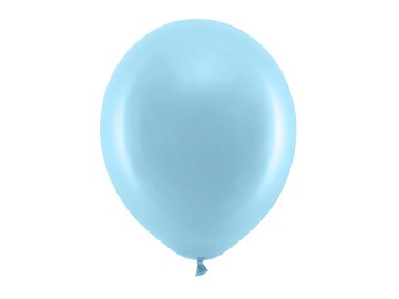 Ballons Rainbow 30 cm pastel, bleu clair (1 pqt. / 10 pc.)