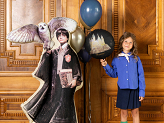 Balon foliowy Harry Potter Zamek Hogwart, 35 cm, czarny