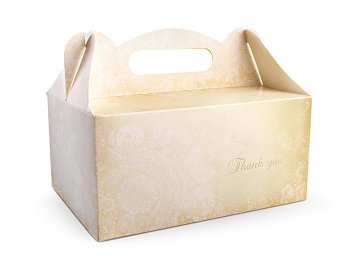 Decorative wedding cake boxes (1 pkt / 10 pc.)