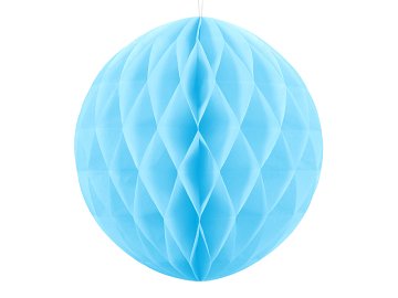 Balle en papier de soie, bleue, 30 cm