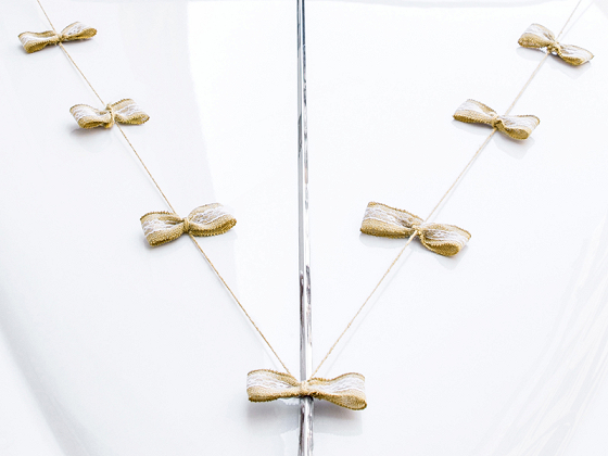 Zestaw dekoracji samochodowych - Kokardki