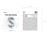 Folienballon Buchstabe ''S'', 35cm, silber