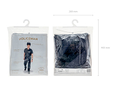 Police Officer costume, navy blue, size L