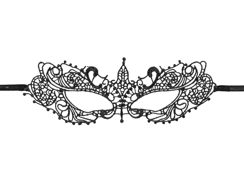 Mask – svart – 20x7.3 cm