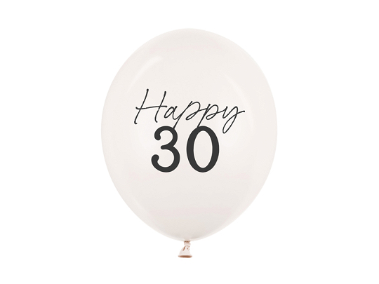 Balony 30 cm, 30, Pastel Off-white (1 op. / 50 szt.)