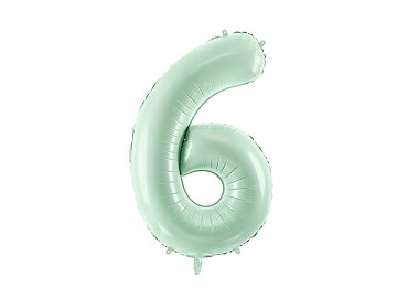 Foil Balloon Number ''6'', 72cm, green