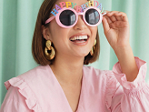 Brille Happy Birthday, 18.5x7.5 cm, Rosa